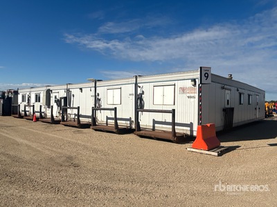 2002 Northgate 6 Unit 54 ft x 12 ft 27 Person Skid-Mounted Campamento móvil