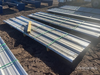 Quantity of (50) Kit Containers Steel R Panel 12 ft Steel R Panel