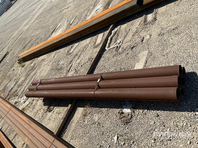 Quantity of (5) 5 1/2 in Sch 10 x 10 ft Steel Pipe Pipe (Unused)