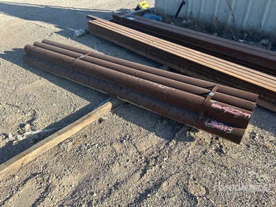 Quantity of (6) 5 1/2 in Sch 10 x 10 ft Steel Pipe Tubo (Unused)