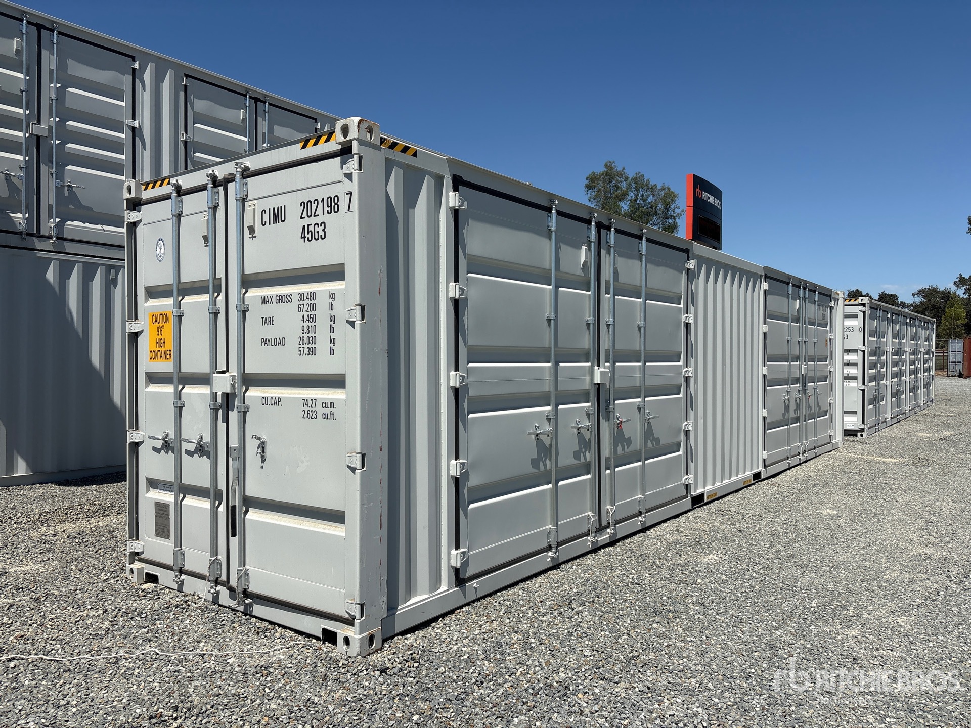 2026 40 ft High Cube Multi-Door Storage Container