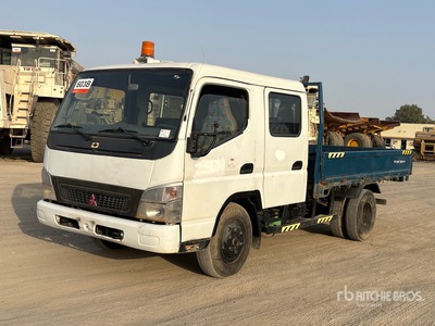 2008 Mitsubishi Canter 4x2 Crew Cab Flatbed Truck