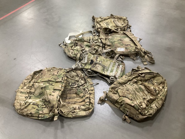 (50) Hydration System Carriers, (35) Assorted Field Packs & Assorted Items