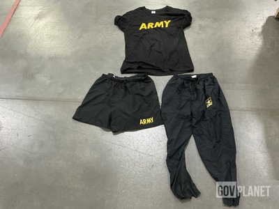 (100) Pairs of Trunks, (129) T-Shirts & (41) Pairs of Pants