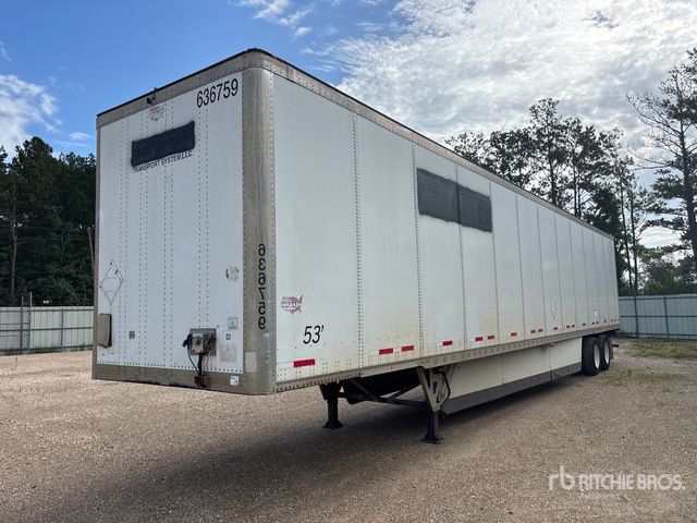 2016 Wabash DVCVHPC 53 ft x 102 in T/A Van Trailer
