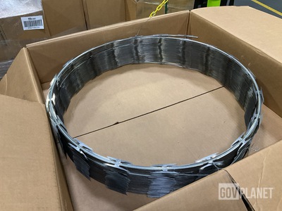 (186) Rolls of A-A-59923 Long-Blade Concertina Barbed Wire