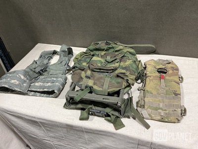 (48) Hydration Carriers, (52) Load Carriers & Assorted Items