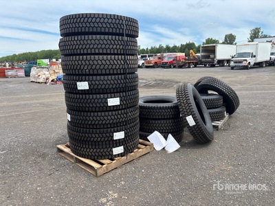 Quantity of (16) 11R22.5 Megamile ATD Tires (Unused)