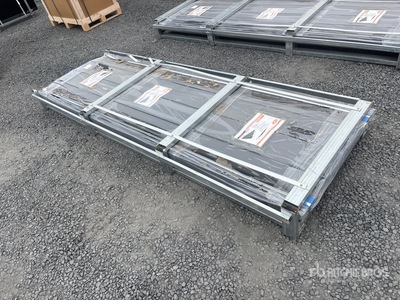 Quantity of (100) 2026 STARVOX S3048F Galvalume Corrugated Steel Panels (Black) (Unused)
