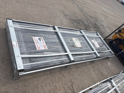 Quantity of (100) 2026 STARVOX S3048F Galvalume Corrugated Steel Panels (Black) (Unused)