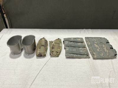 (59) Water Canteen Cups, (280) Tourniquet Pouches & Assorted Items