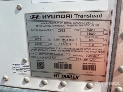 2023 Hyundai Semi-remorque fourgon