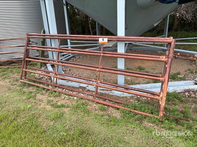 Quantity of (2) 12 ft x 4 ft Steel Livestock Gate