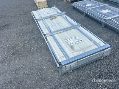 Quantity of (150) 2026 STARVOX S3048Q 10' long by 3' 1/2" wide Cream colored Galvalume Corrugated Steel panel (Unused)