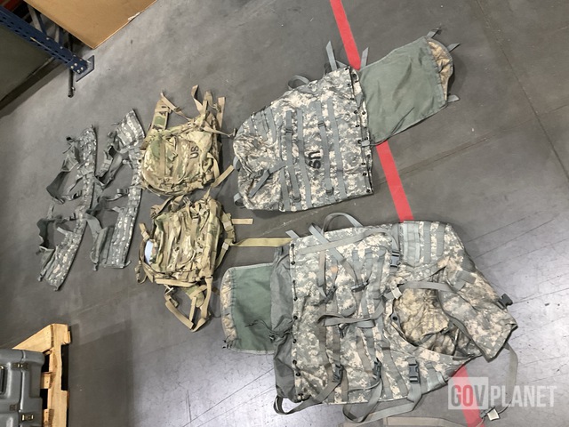 (32) Large Field Rucksacks, (11) Assault Packs & Assorted Items