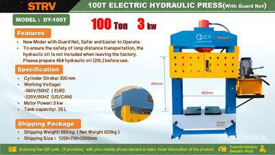 2026 STARVOX DY-100T 100 ton Electric/Hydraulic Hydraulikpresse (Unused)