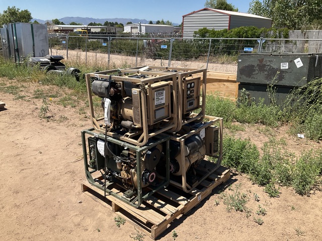 (5) Dewey MEP-531A 2kW Generator Sets