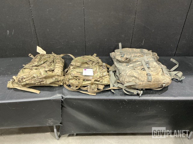 (2) MOLLE Rucksack Sets, (43) Assault Packs & Assorted Items