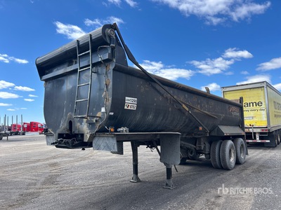 2003 Poulin FA25 25 ft T/A End Dump Trailer
