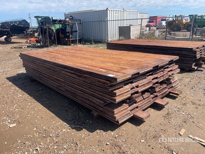 Quantity of (10) 12 Ft x 7 Ft Wood Access Rig Mats