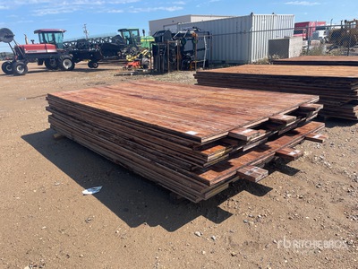 Quantity of (10) 12 Ft x 7 Ft Wood Access Rig Mats