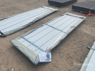 Quantity of (50) 2026 SKLP SK-XH50 Galvalume Steel Sheets 9 ft 10 in x 3 ft (Unused)