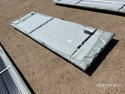 Quantity of (50) 2026 SKLP SK-XH50 10 ft x 3 ft Galvalume Steel Sheets (Unused)