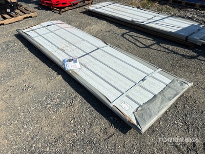Quantity of (50) 2026 SKLP SK-XH50 10 ft x 3 ft Galvalume Steel Sheets (Unused)