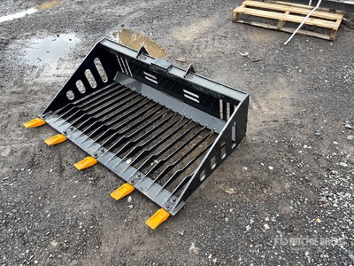 2026 GIYI GY-RB44 Rock Mini Skid Steer Bucket (Unused)