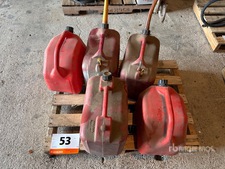 Quantity of (5) 20 L Jerry Cans Divers