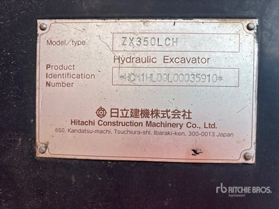 2005 Hitachi ZX350LCH Koparka gąsienicowa