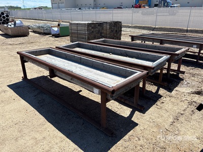 Quantity of (3) 10 ft x 3 ft Feeding Troughs