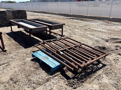 Quantity of (2) 10 ft x 3 ft Feeding Troughs