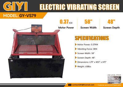 2026 GIYI GY-VS79 Electric Vibratory Sieb (Unused)
