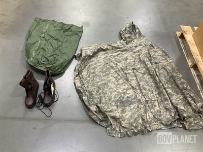 (7) Pairs of Women's Safety Boots, (12) Wet Weather Ponchos & Assorted Items