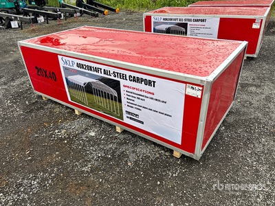 2026 SKLP SK-SC40 20 ft x 40 ft Carport (Unused)