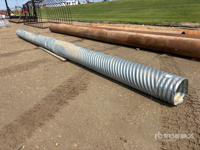 18 in x 32 ft Galvanized Culvert Pipe
