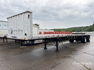 1998 Transcraft 48 ft T/A Spread Axle Remolque caja abierta