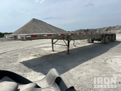 1993 Ravens 1448H66 48 ft T/A Spread Axle Flatbed Trailer