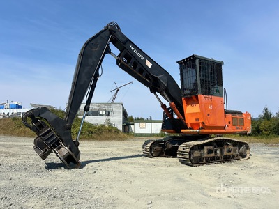 2010 Hitachi ZX370F-3-LL Heel Boom Log Loader
