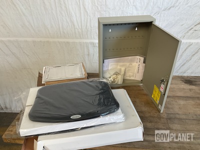 (42) Universal Monitor Stands, (1) Key Storage Enclosure & Assorted Items