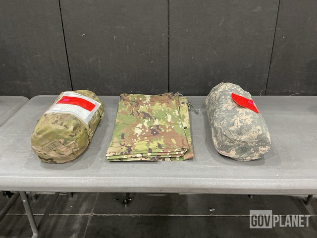 (5) Litefighter Shelter Systems, (4) Tarps & (54) ICS Improved Combat Shelters