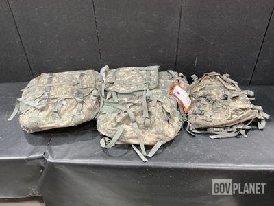 (13) Large Field Pack Sets, (60) Rucksack Packs & Assorted Items
