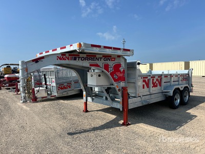 2026 N & N Trailers 14 ft T/A Gooseneck Dump Utility Trailer (Unused)
