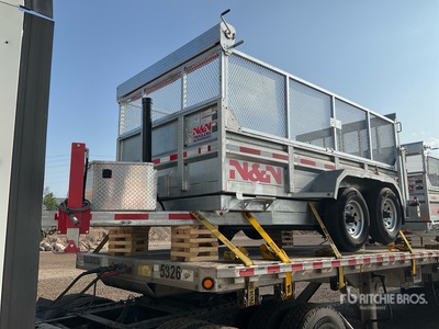 2024 N & N Trailers 12 ft T/A Remolque Bañera Ligero (Unused)