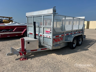 2024 N & N Trailers 12 ft T/A Dump Utility Trailer (Unused)
