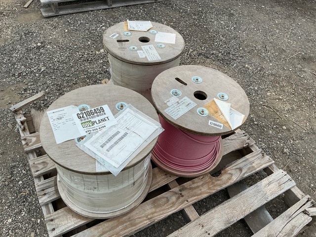 (3) Spools of Assorted Cable