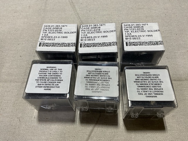 (80) Black & Co 1121-0316 Electric Solder Tips