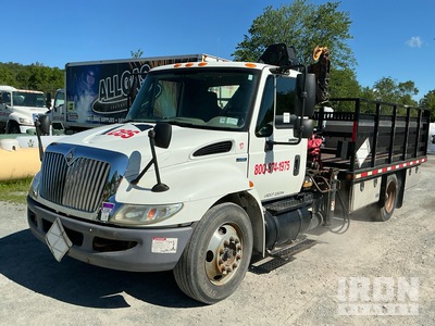 2009 Hiab 077-CLX Knuckle Boom on 2008 International 4300 4x2 4x2 Camión Grúa