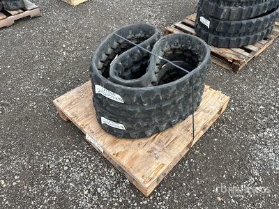 Quantity of (2) (9.5 in) 230 x 96 x 38 Rubber Tracks